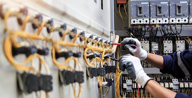 Professional Electrician technician working in Clear Lake, WI